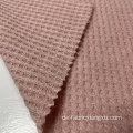 Textur weiche Waffel Fleece Stoffrippenstrickstoff